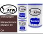 Preview: Volkswagen, Maraschinorot Metallic 2C, Q4: 500ml Lackdose + 500ml Klarlack + 250ml Härter - Set, von ATW Autoteile West.